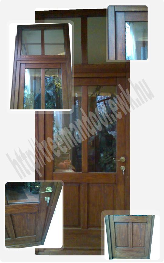 Bejárati ajtó (Bíborka) felülvilágítóval